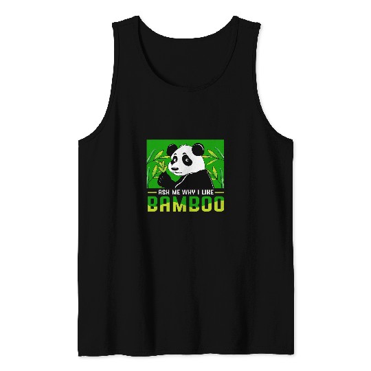 Panda Pet ask me why i like bamboo Tank Tops