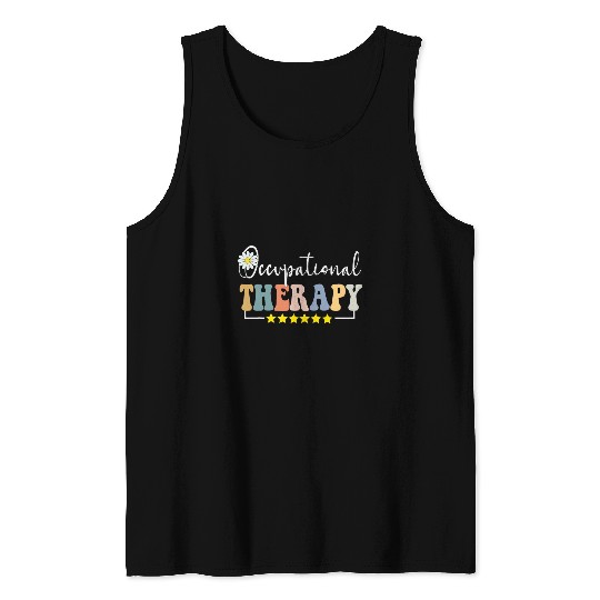 Occupational Therapy Groovy Occupational Therapist OT Squad Tank Tops