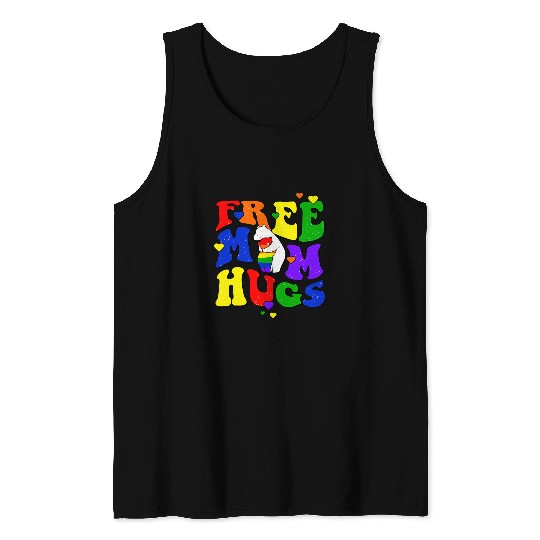 Bear Pet Cute frees Mom Hugs Mama Bear LGBT Trans Gay Pride Month Tank Tops