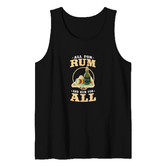 Beer Fun Pirate Rum Funny Drinking Captain Drink Alcohol Buccaneer Tank Tops