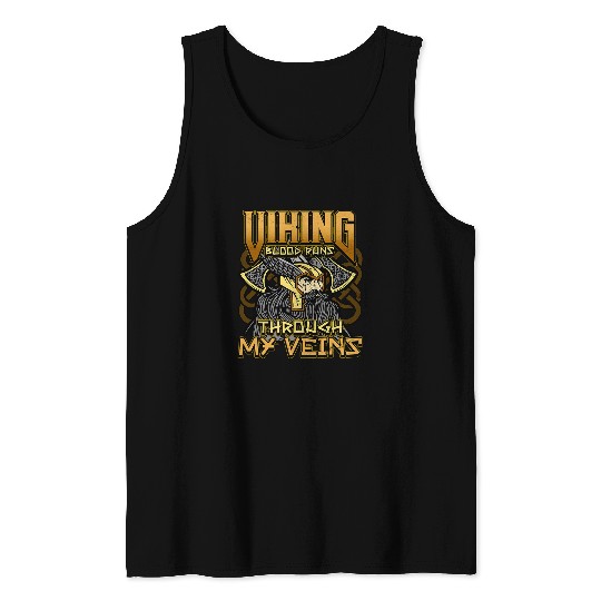 Norse Viking Mythology Design for Viking Warriors 58 Tank Tops