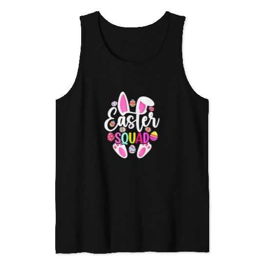 Easter Squad s Happy Easter Day Bunny Egg Hunt Kid Women 1 Tank Tops