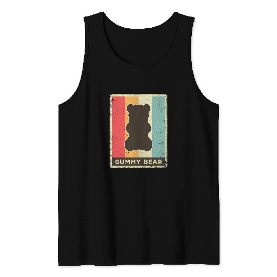 Bear Pet Gummy Bear Retro Gift 1 Tank Tops
