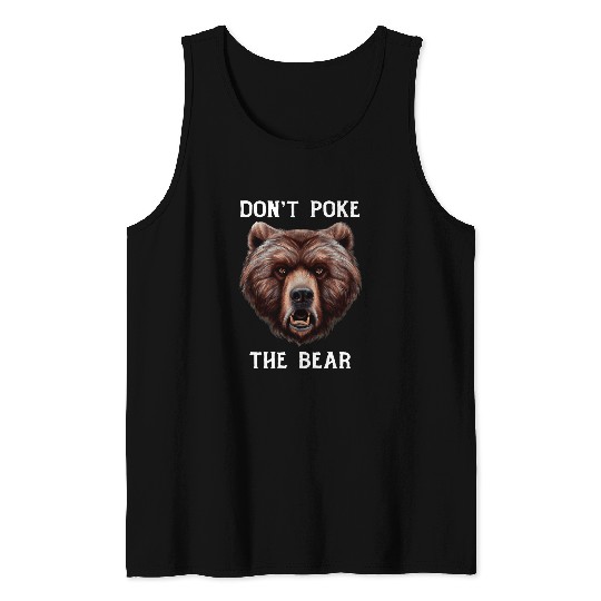 Bear Pet Grumpy Bear Mom or Dad Grizzly Bear Tank Tops