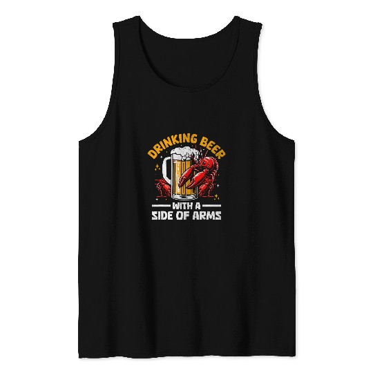 Beer Fun Cajun Crawfish Crayfish Boil Beer Drinking Beer Lover 22 Tank Tops