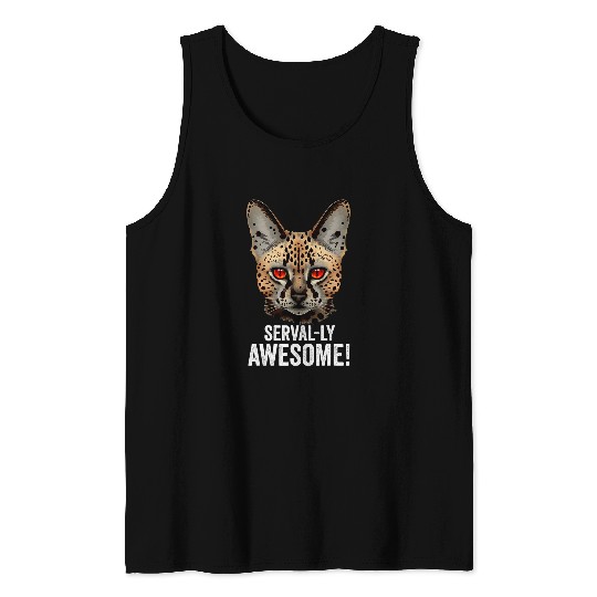 Lion Pet Mountain Lion Ohio Wild Cat Amiry Serval Cat 8 Tank Tops