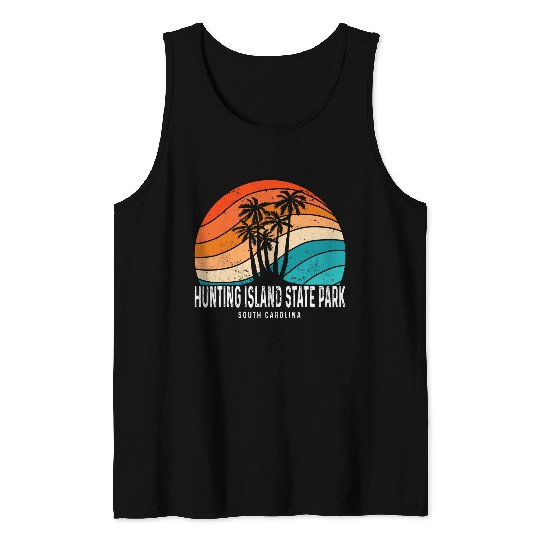 Hunting Island State Park South Carolina Beach Souvenir Tank Tops