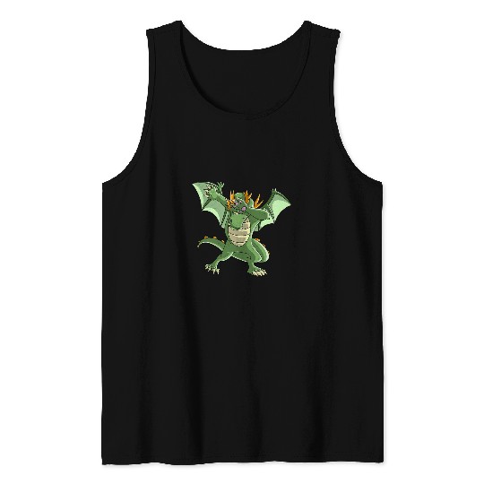 Dragon Pet Cool Dabbings Dragon Funny Draco Beast HipHop Dancer Gift 1 Tank Tops