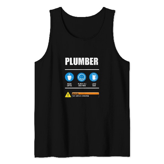 Plumbers Job guide safety instructions for plumbers Tank Tops