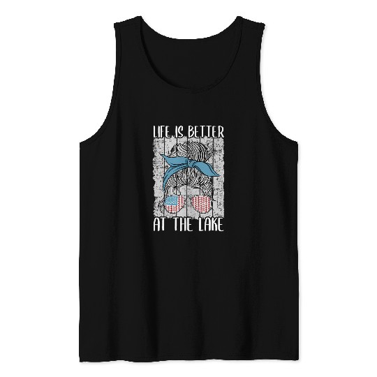 Pontoon Fun Lake Life Pontoon Queen Boating Life Is Better At The Lake Tank Tops