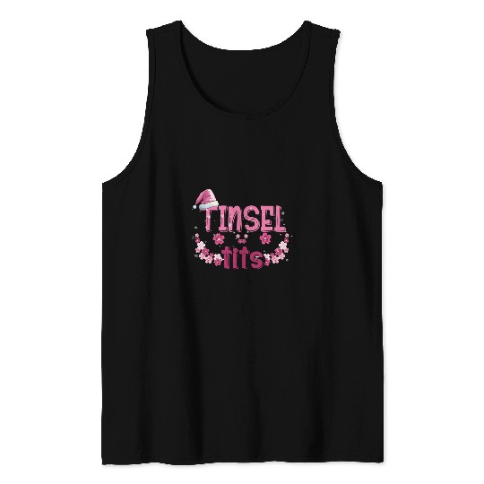 Jingle Balls Tinsel Tits Matching Christmas Couples Tank Tops