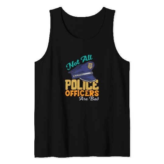 Police Job Cop Officer Deputy Law Enforcement Hero Policeman Tank Tops