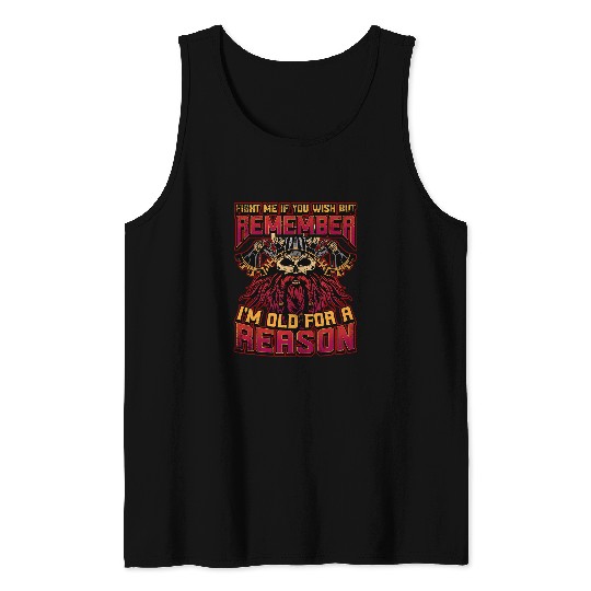 Norse Viking Mythology Design for Viking Warriors 72 Tank Tops