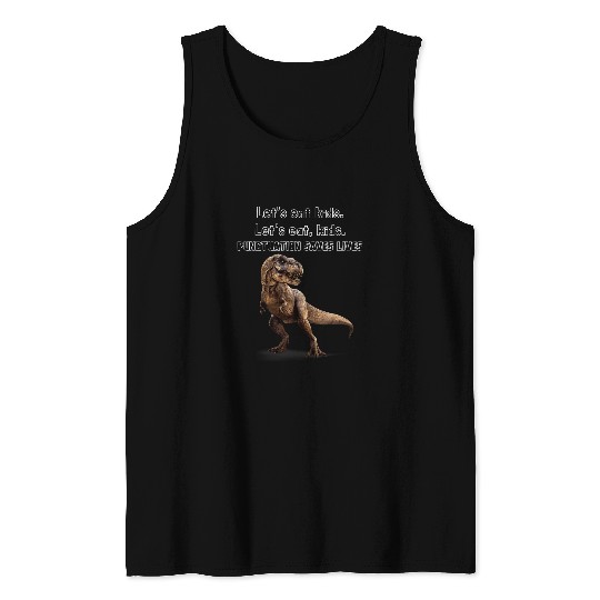 Punctuation Saves Lives Grammar Dinosaur Lets Eat Funny Tank Tops