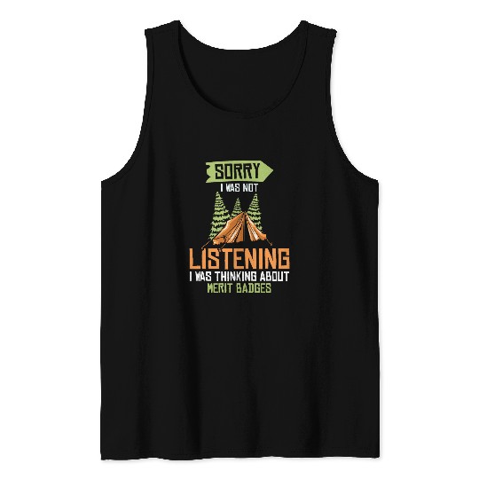 Scout Badge Uniform Wilderness Nature Scouting Tank Tops