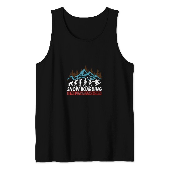 Snowboard Evolution for Snowboarders Tank Tops