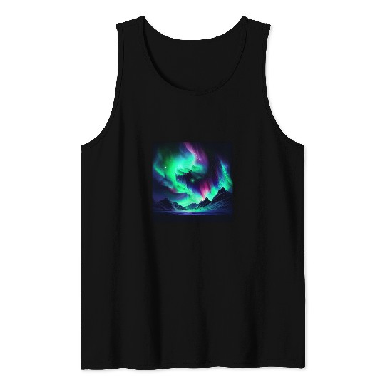Northern Lights Aurora Borealis 3 Tank Tops