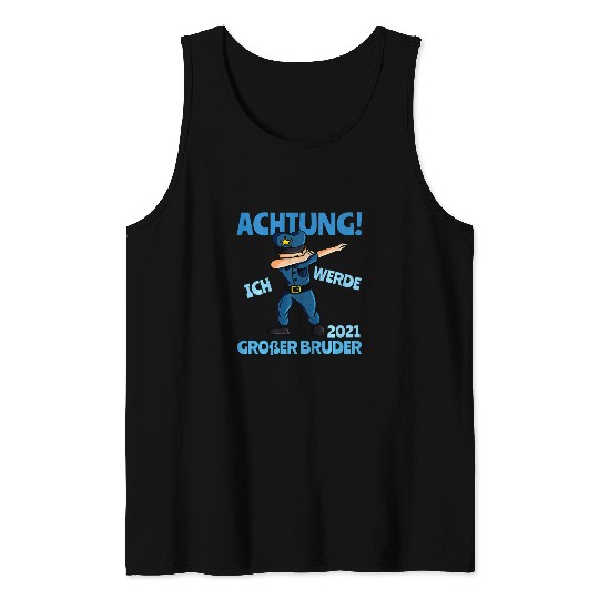 Kids Big Brother Dabbings Police Officer Gift Idea Tank Tops