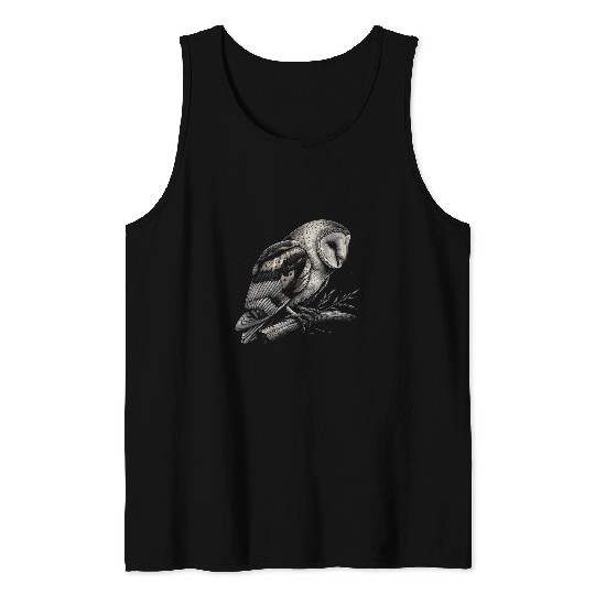 Owl Pet Barn Owl Graphic Art Design For Women And Men Tank Tops