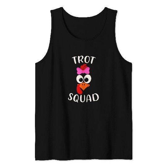 Turkey Trot Squad Funny Thanksgiving Day Running Costume 1 Tank Tops