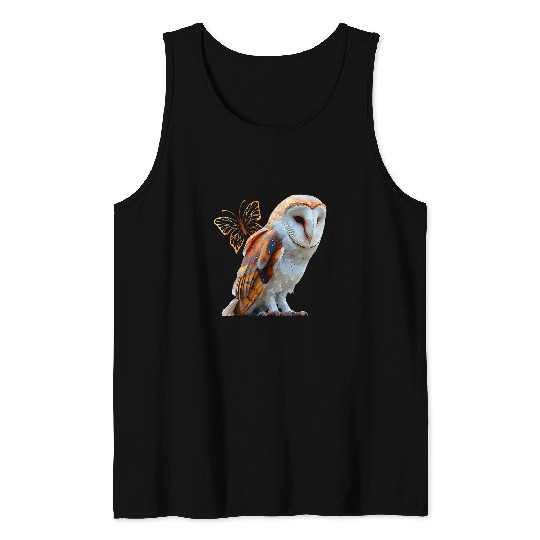 Owl Pet Barn owl Barn Tank Tops