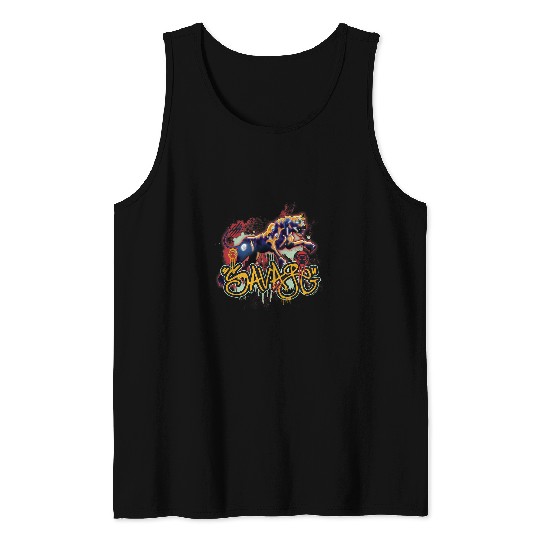 Kids Transformers Rise of the Beasts Savage Cheetor Graffiti Tank Tops