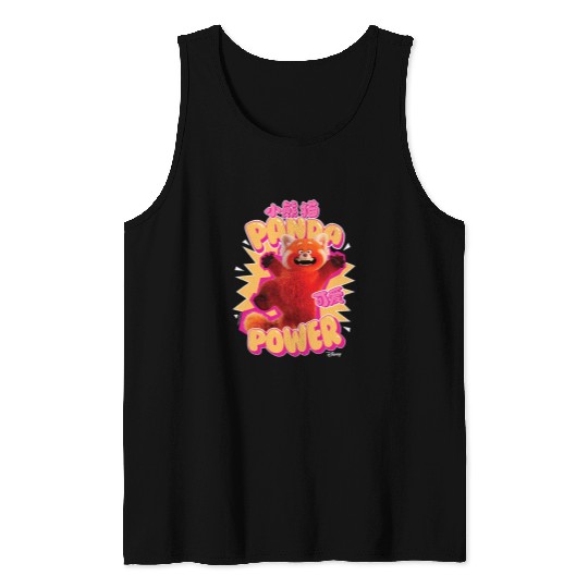 Panda Pet Turning Red Panda Power Tank Tops