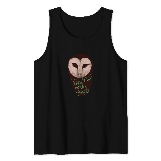 Owl Pet Artsy Barn Owl Tank Tops