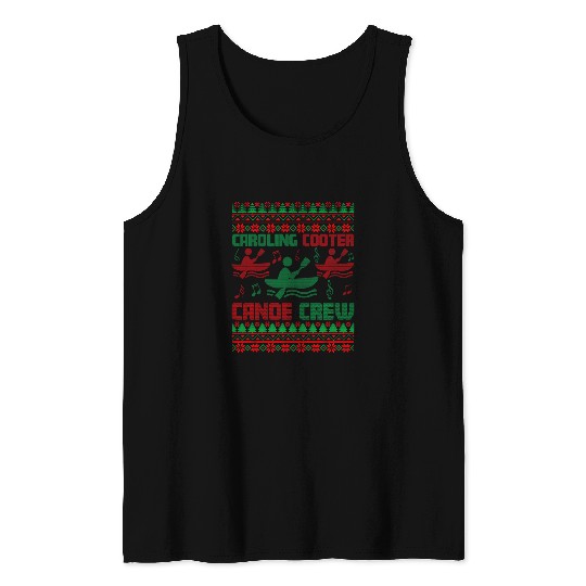 nurses Christmas Caroling Cooter Canoe Crew Ugly Sweater Tank Tops