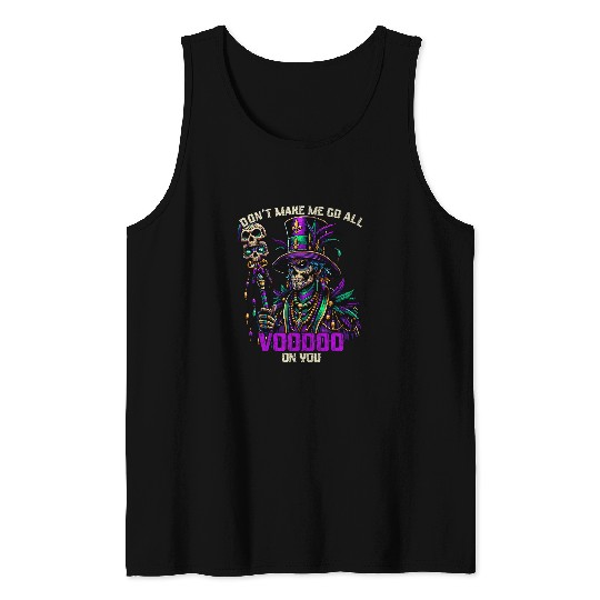 Mardi Gras Priest Top Hat New Orleans Witch Doctor Voodoo 1 Tank Tops