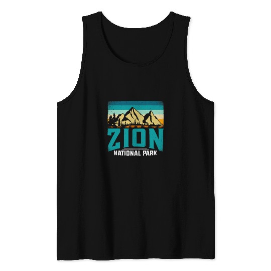 Retro Zion National Park Hiking Tank Tops