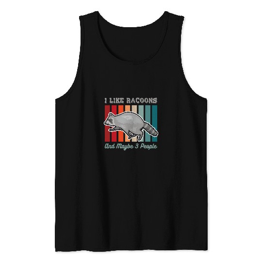 Raccoon Pet introvert raccoon animal lover trash panda antisocial Tank Tops