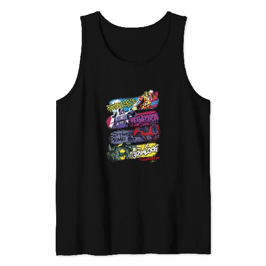 Kids Transformers Classic Characters Graffiti Panels Mashup Tank Tops