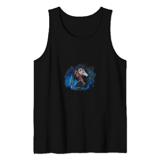 Sagittarius Zodiac Sign Astrological Afrocentric Centaur Tank Tops
