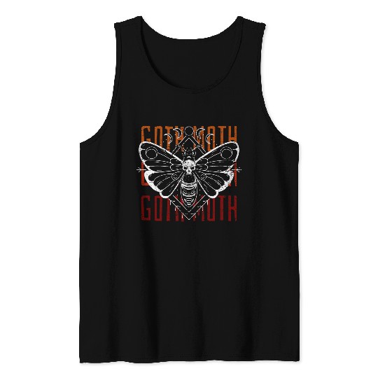 Tattoo motif Independent moth Goth 1 Tank Tops