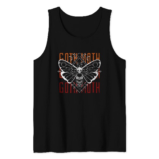 Tattoo motif Independent moth Goth 1 Tank Tops