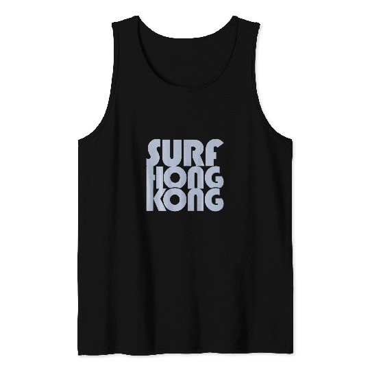 Surf Hong Kong Big Wave Bay Surfers China Pacific Surfing Tank Tops
