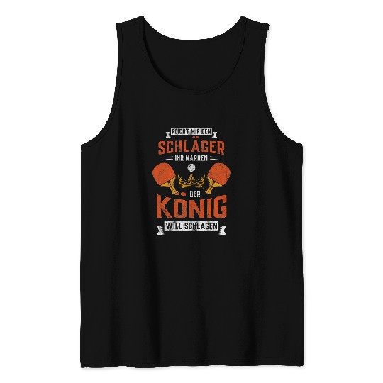 Table tennis gifts men table tennis player ping pong Tank Tops