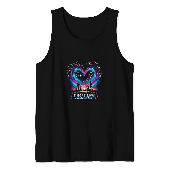 Smore Love Smore Family Time Camping Roasting Marshmallow Tank Tops