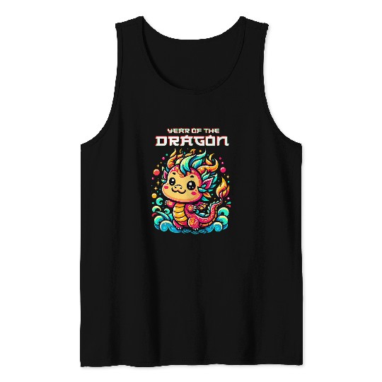 Dragon Pet Cute Chinese New Year Dragon baby Year of The Dragon Boys Tank Tops