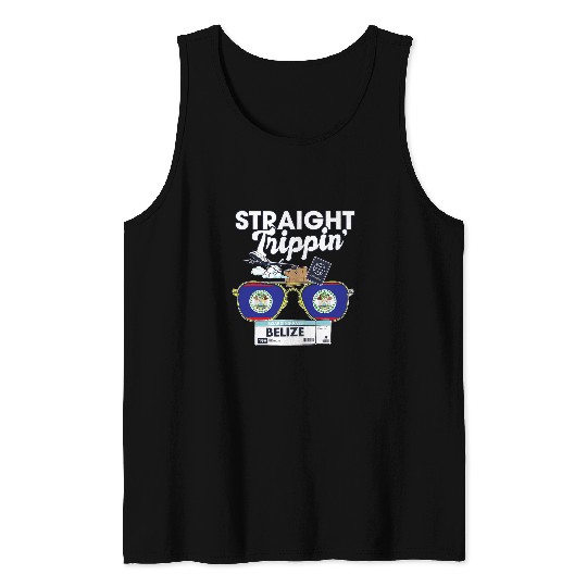 Straight Trippin Belize Vacation Tour Travel Trip Matching Tank Tops