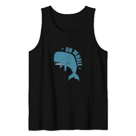 Oh Whale big Whale in Water Tank Tops