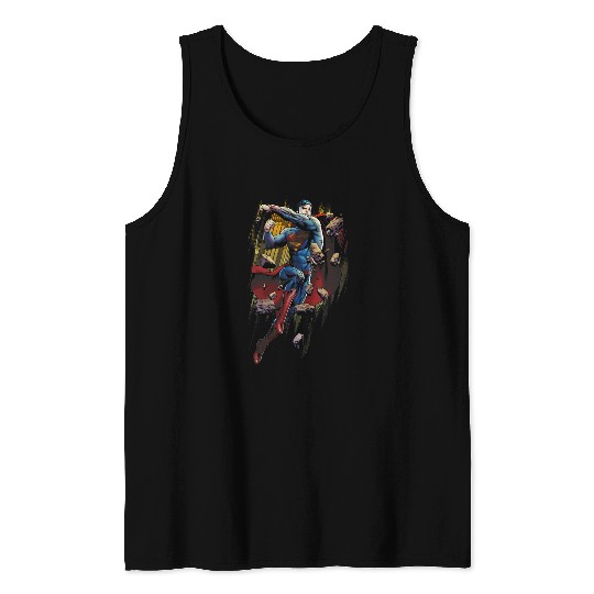Superman Flying Determination Tank Tops