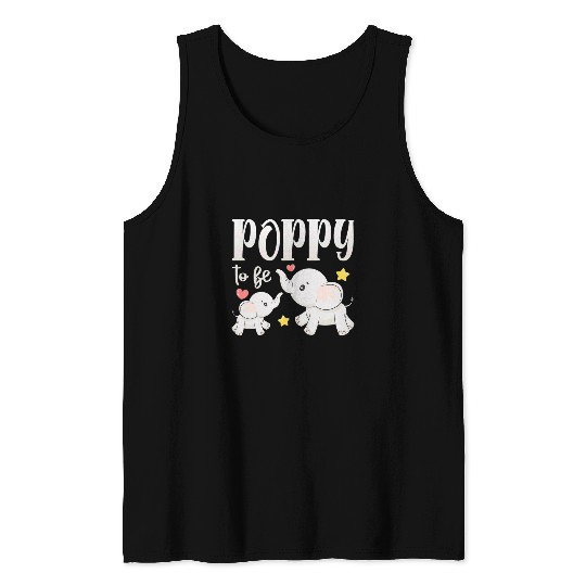 Elephant Pet Soon Poppy To Be Elephants For Baby Shower Gender Reveal Tank Tops