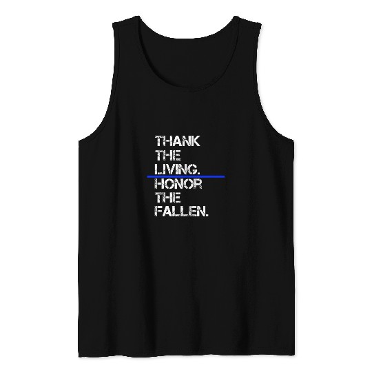 Thank The Living Honor The Fallen National Police Week Tank Tops