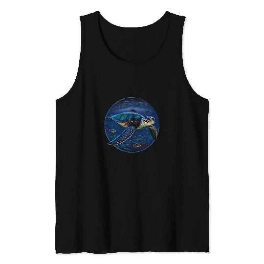 Turtle Pet Marine Life Tank Tops