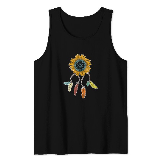 Sunflower dreamcatcher Talisman Charm Dreamcatcher Tank Tops