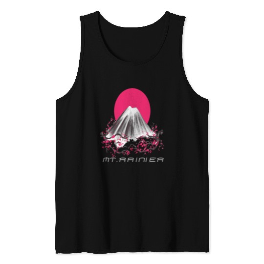 Mount Rainier Mountaineer Mountains Nature Hiking Washington Tank Tops