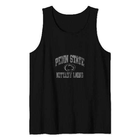 Lion Pet Penn State Nittany Lions vintages Worn Navy Tank Tops