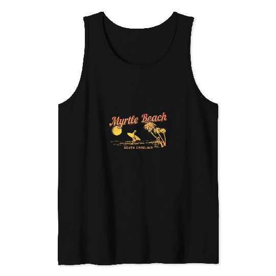 Myrtle Beach South Carolina Surf vintages Surfer Tank Tops
